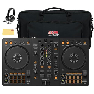 Pioneer DJ FLX4 2-Channel DJ Controller - Black w/ Gator Case