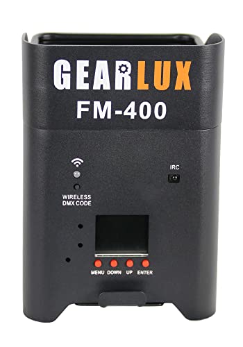 Gearlux SU618WL Rechargeable LED Wash Up-Light with Wireless DMX (6 in 1)