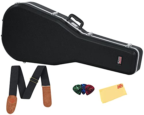 Gator GC-DREAD Deluxe Molded Case for Dreadnought Acoustic Guitars w/ Strap