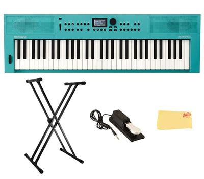 Roland GO:KEYS 3 Music Creation Keyboard - Turquoise w/ Adjustable Stand