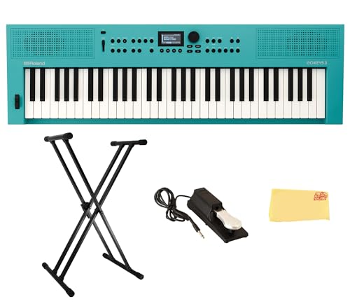 Roland GO:KEYS 3 Music Creation Keyboard - Turquoise w/ Adjustable Stand