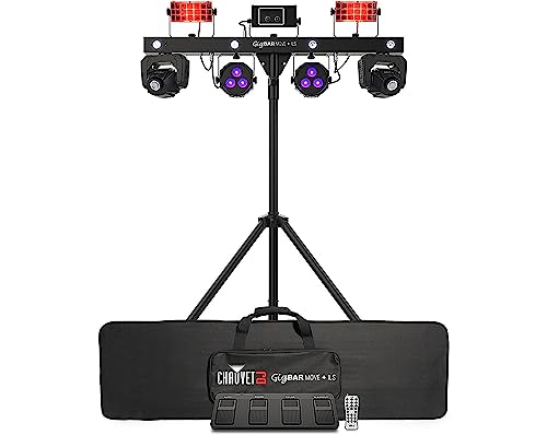 Chauvet GigBAR Move + ILS 5-in-1 Lighting System w/ DMX Cables