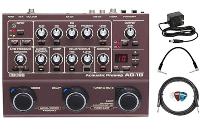Boss AD-10 Acoustic Preamp w/ Power Supply