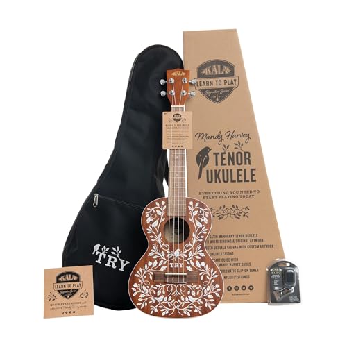 Kala LTP-MH Mandy Harvey Learn-to-Play Tenor Ukulele Starter Kit