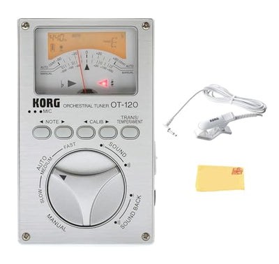 Korg OT-120 Orchestral Tuner w/ CM-400 Contact Microphone