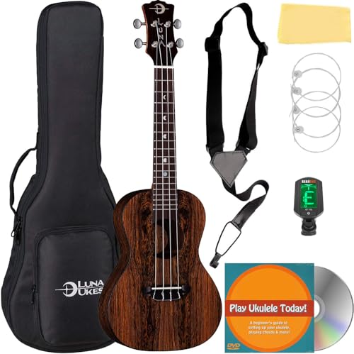 Luna Crescent Caidie Concert Ukulele w/ Gig Bag