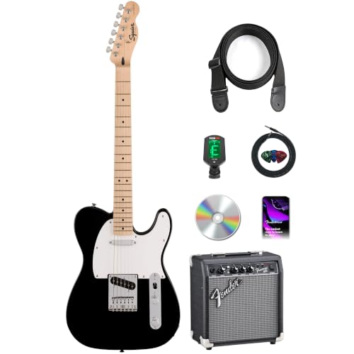 Fender Squier Sonic Telecaster - Black w/ Frontman 10G Amplifier