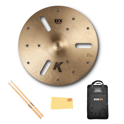 Zildjian K0890 16" K EFX Cymbal w/ Drumstick Bag