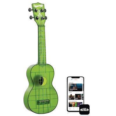 Kala KA-WMT-GN-S Soprano Waterman Sea Glass Ukulele - Jade Green