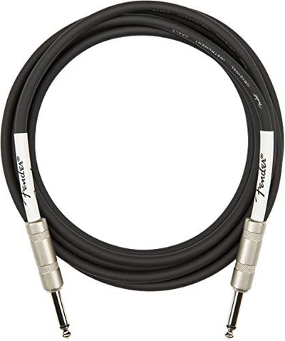 Fender 10-Foot Original Instrument Cable, Straight-Straight, Black - 2 Pack