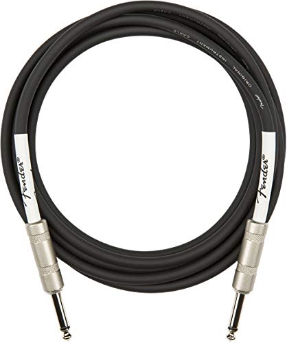 Fender 10-Foot Original Instrument Cable, Straight-Straight, Black - 2 Pack