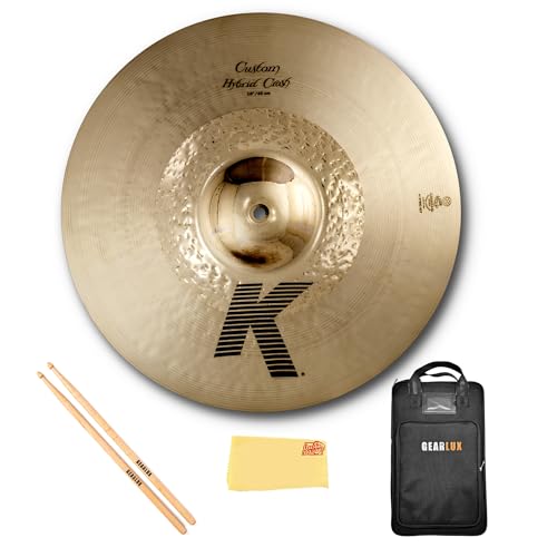Zildjian K1218 18" K Custom Hybrid Crash Cymbal w/ Drumstick Bag