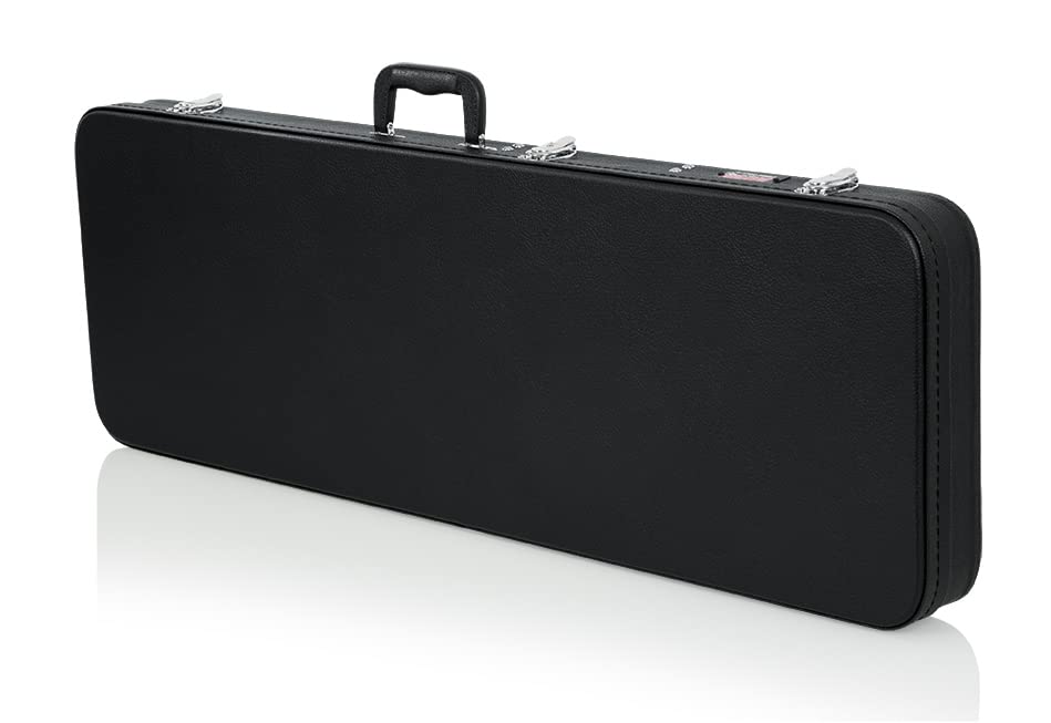 Gator GWE-ELEC Hardshell Wood Case for Electric Guitar w/ Instrument Cable