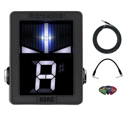 Korg Pitchblack XS Chromatic Pedal Tuner w/ Instrument Cable