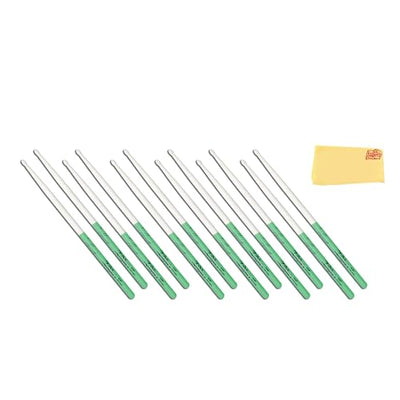 Zildjian 5A Maple Green DIP Drumsticks - 6-Pack Bundle with Austin Bazaar Polishing Cloth