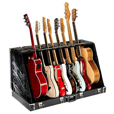 Gearlux Universal Guitar Stand Case for 8 Electric or 4 Acoustic Guitars