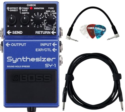 Boss SY-1 Guitar Synthesizer w/ Instrument Cables