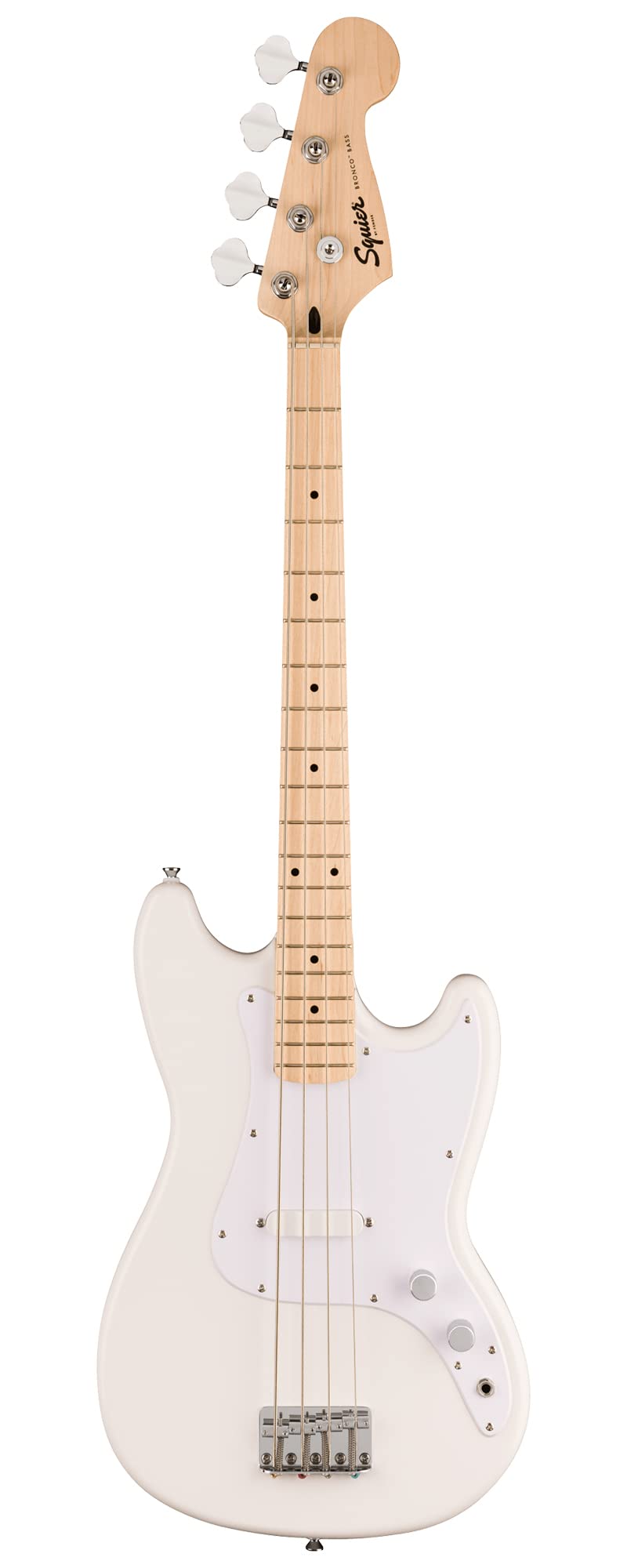 Fender Squier Sonic Bronco Bass - Arctic White w/ Rumble 15 Bass Amplifier