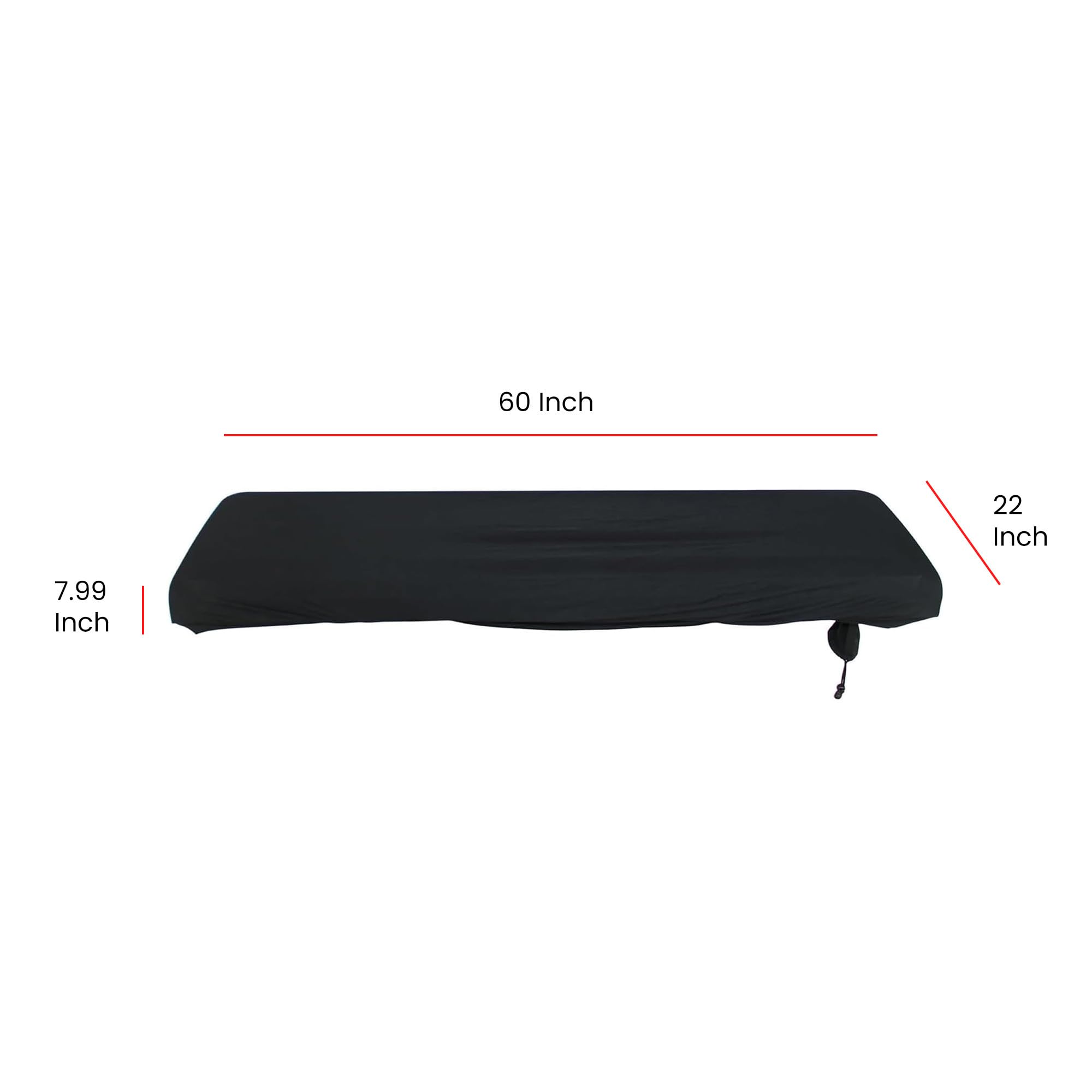 Gearlux Stretchy Keyboard Dust Cover for 88-Key Digital Pianos (60 x 22 x 8 Inches)