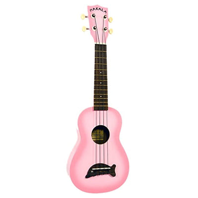 Kala MK-SD-PKBURST Makala Dolphin Soprano Ukulele - Pink Burst w/ Gig Bag