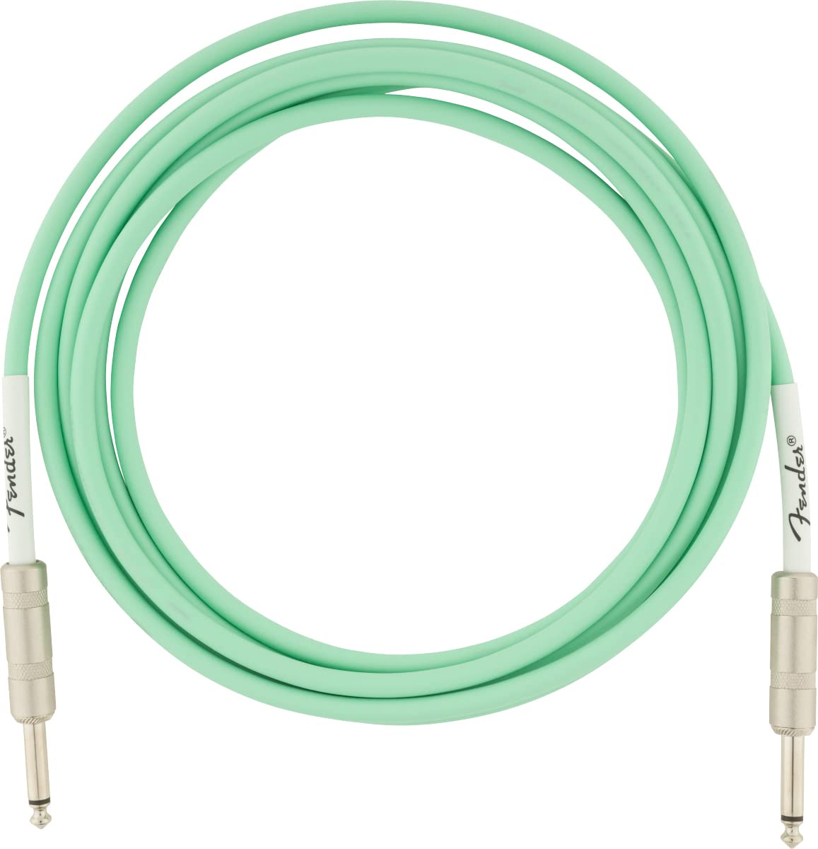 Fender 10-Foot Original Instrument Cable, Straight-Straight, Surf Green - 2 Pack