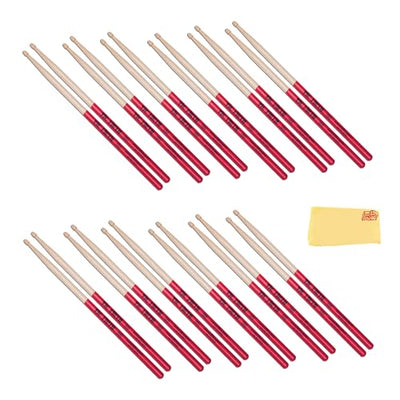 Vic Firth American Classic 5A Vic Grip Red Drumsticks - 12 Pack