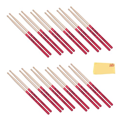 Vic Firth American Classic 5A Vic Grip Red Drumsticks - 12 Pack