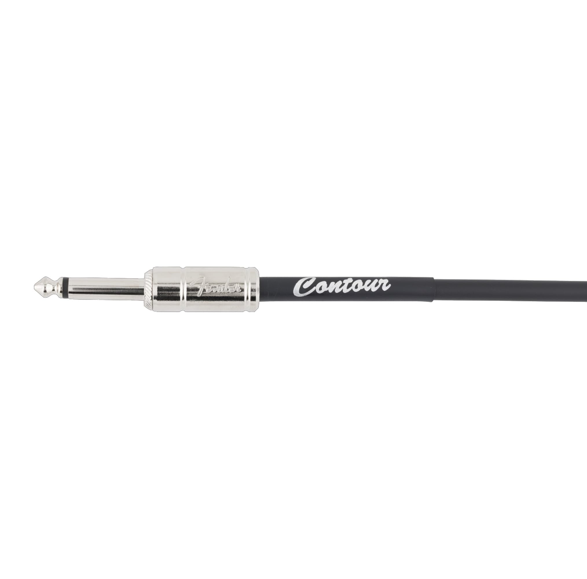Fender Contour 10-Foot Instrument Cable, Straight-Straight, Black - 2 Pack