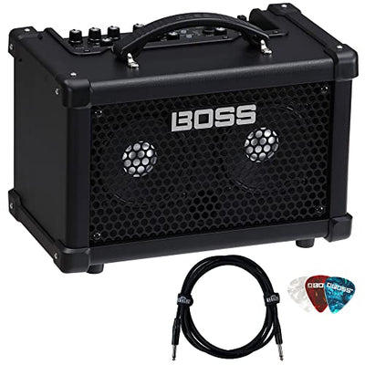 Boss Dual Cube LX Portable Bass Guitar Combo Amplifier w/ Instrument Cable