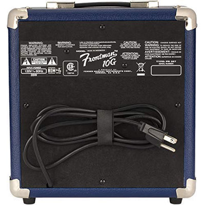 Fender Frontman 10G Guitar Combo Amplifier - Midnight Blue w/ Instrument Cable