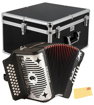 Hohner Panther Diatonic Accordion - Keys G/C/F w/ Hard Case