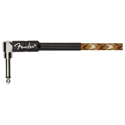 Fender 10-Foot Professional Instrument Cable, Straight-Angled, Desert Camo - 2 Pack