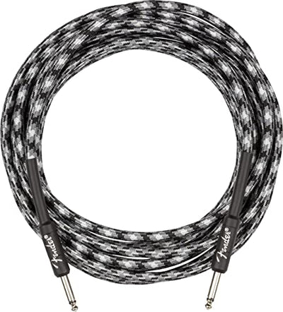 Fender 18.6-Foot Professional Tweed Instrument Cable, Straight-Straight, Winter Camo - 1 Pack