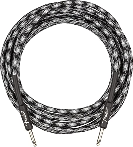 Fender 18.6-Foot Professional Tweed Instrument Cable, Straight-Straight, Winter Camo - 1 Pack