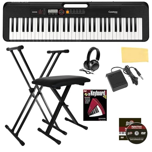 Casio CT-S200 Casiotone 61-Key Keyboard - Black w/ Adjustable Stand
