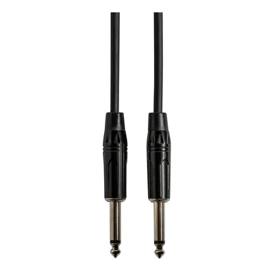 Gearlux 6-Foot Instrument Cable, 1/4 Inch, Straight-Straight, Black - 10 Pack