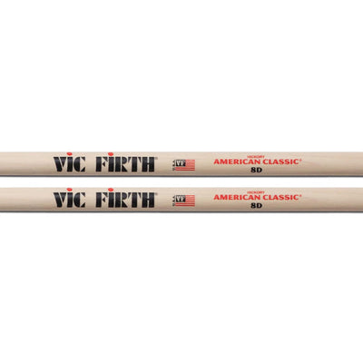 Vic Firth American Classic 8D Drumsticks - 3 Pack