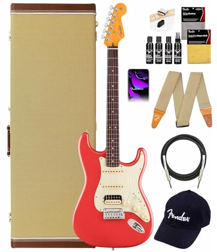 Fender American Ultra Luxe Vintage '60s Stratocaster HSS - Fiesta Red w/ Cleaning Kit