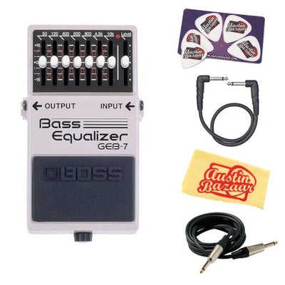 Boss GEB-7 Bass Equalizer w/ Instrument Cable
