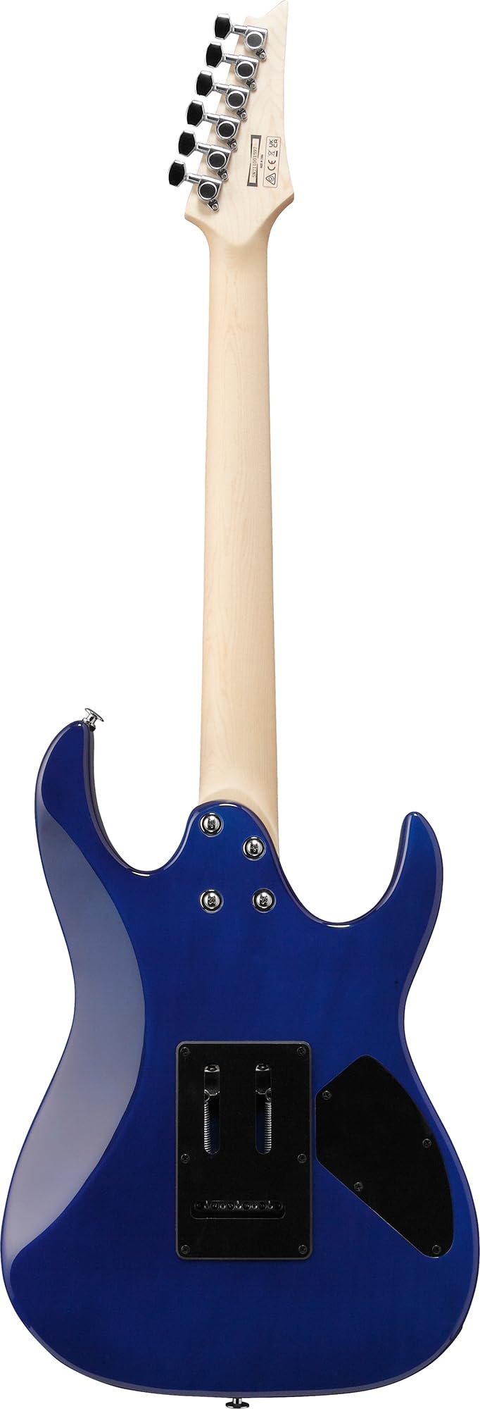 Ibanez GRX70QAL RG Gio Electric Guitar, Left Handed - Transparent Blue Burst w/ Gig Bag