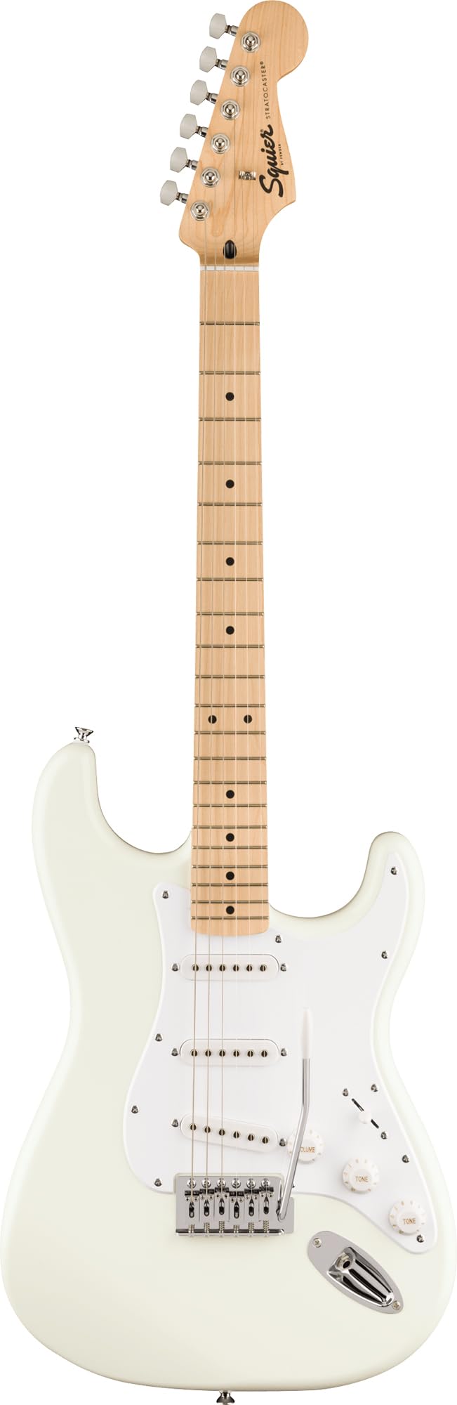 Fender Squier Sonic Stratocaster - Arctic White w/ Mustang Micro