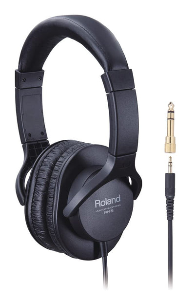Roland RH-5 Closed-Type Stereo Headphones w/ Guitar Picks