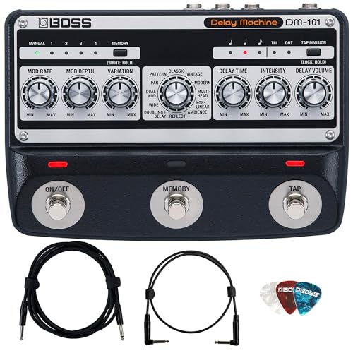 Boss DM-101 Delay Machine w/ Instrument Cable
