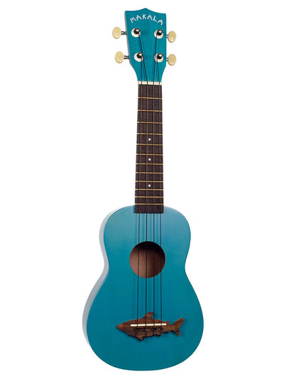 Kala MK-SS-BLU Makala Shark Soprano Ukulele - Mako Blue w/ Hard Case