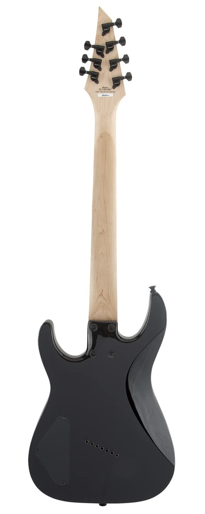 Jackson X Series Dinky Arch Top DKAF7 MS Electric Guitar - Gloss Black w/ Instrument Cable