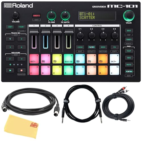 Roland MC-101 Groovebox w/ Cables