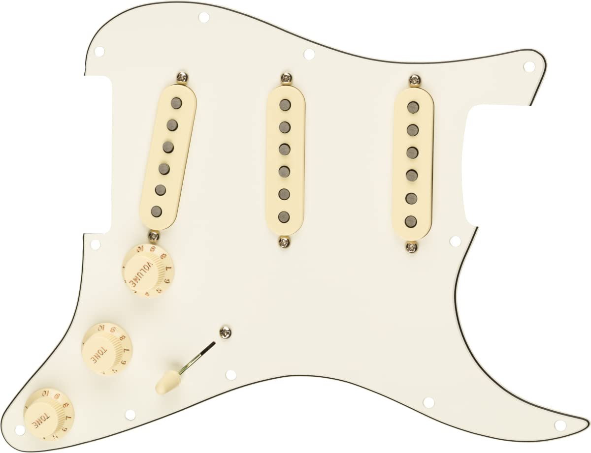 Fender Tex-Mex SSS Pre-Wired Stratocaster Pickguard w/ Instrument Cable