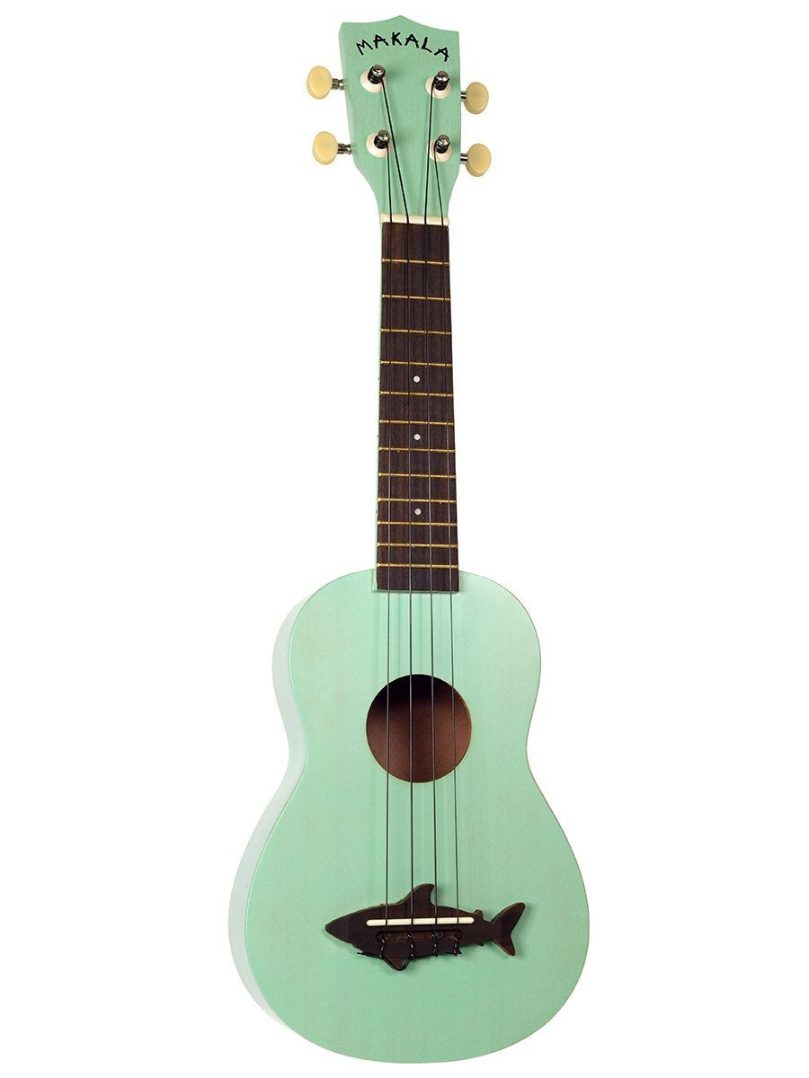 Kala MK-SS-GRN Makala Shark Soprano Ukulele - Surf Green w/ Gig Bag