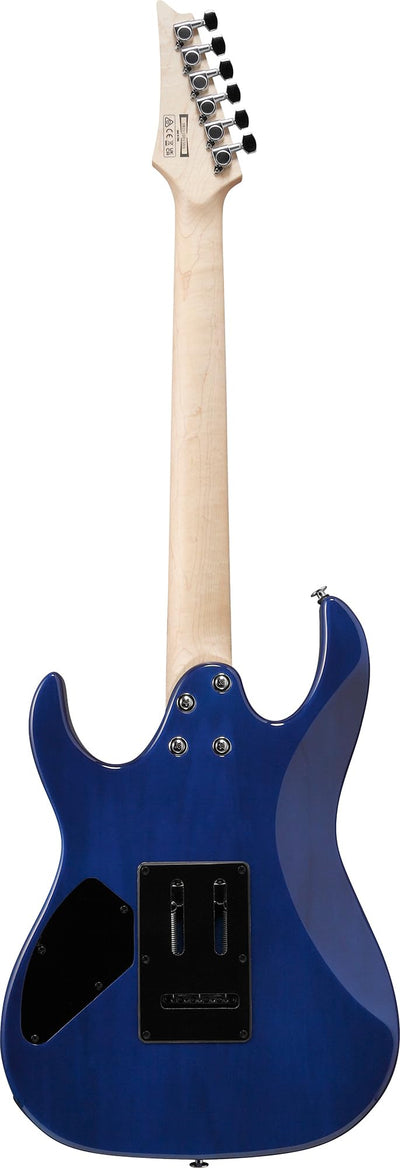 Ibanez GRX70QA RG Gio Electric Guitar - Transparent Blue Burst w/ Gig Bag