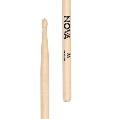 Vic Firth Nova 7A Hickory Wood Tip Drumsticks